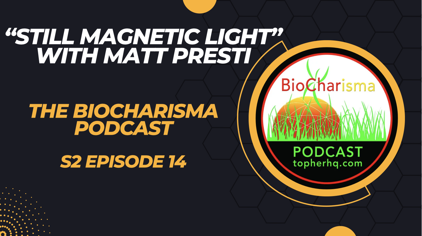 “Still Magnetic Light” with Matt Presti | BioCharisma Podcast S2 Episode 14