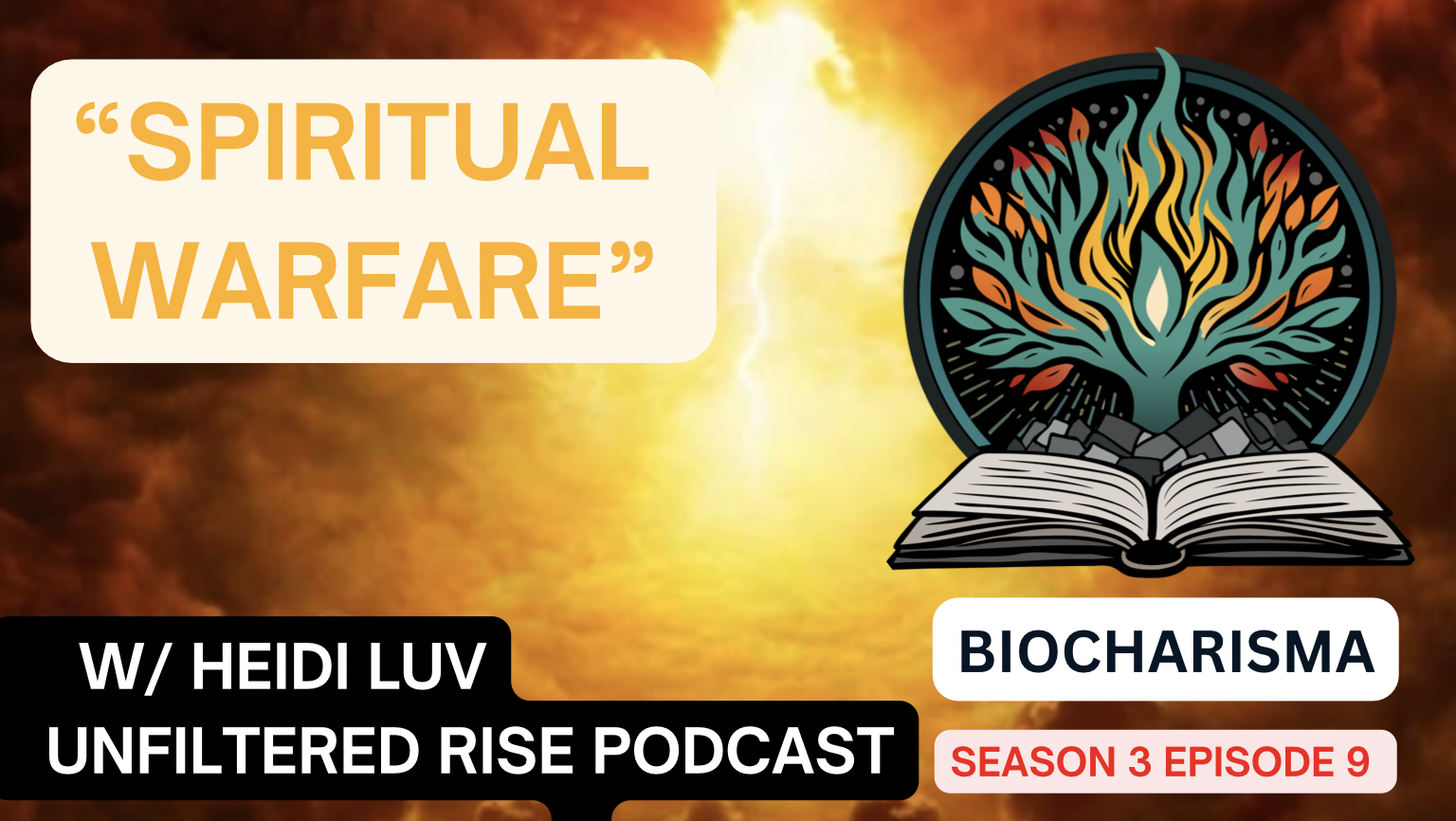 “Spiritual Warfare” with Heidi Luv of the Unfiltered Rise Podcast